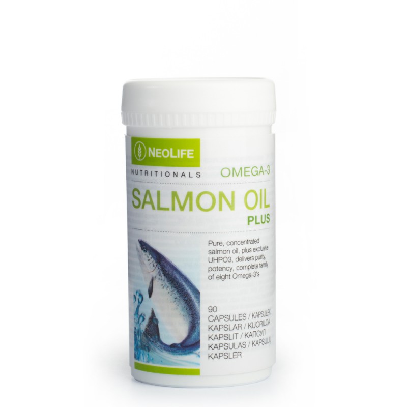 Omega-3 Salmon Oil Plus - "NeoLife" žuvų taukų mitybos papildas (90 kapsulių)